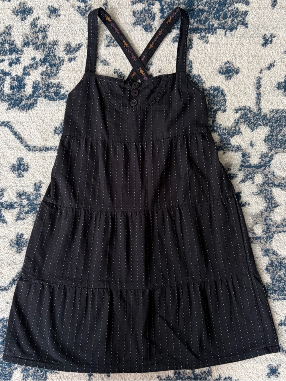 Y2k Volcom Black Mini Dress SMALL